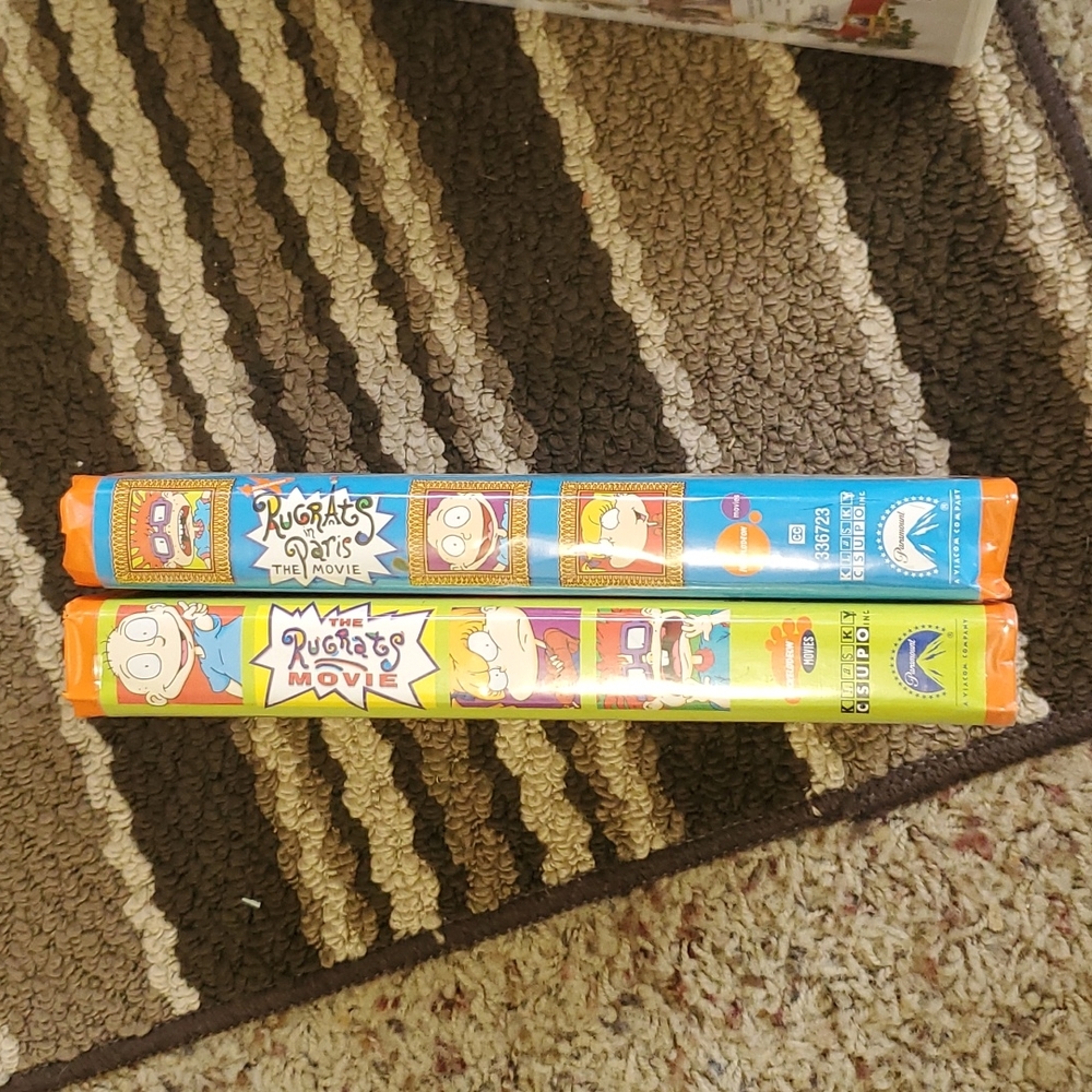 VINTAGE NICKELODEON RUGRATS ORIGINAL VHS MOVIES. COLLECTORS.